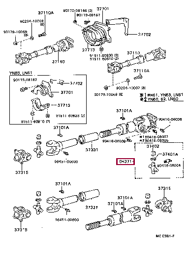 Крестовина карданного вала Прадо 120. Крестовины Prado 120 2004-2008.